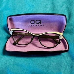 OGI metal cat eye glasses frames
